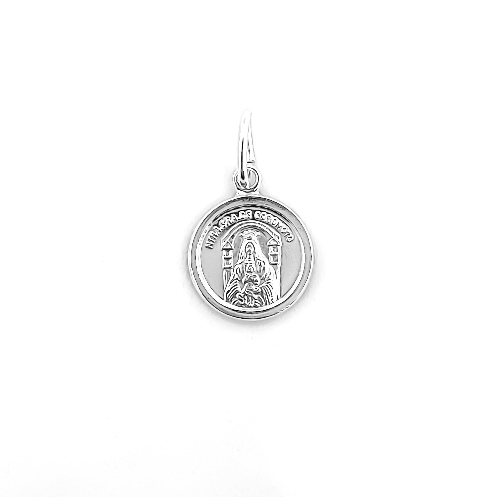 COLGANTE MEDALLA VIRGEN DE LA COROMOTO 10MM PLATA FINA 925 - 1