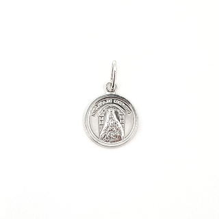 COLGANTE MEDALLA VIRGEN DE LA COROMOTO 12MM PLATA FINA 925 - 1