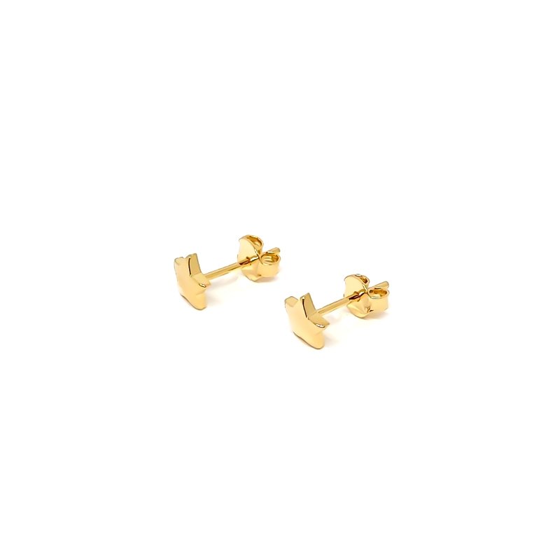 AROS ANDREA COGGIOLA JOYAS ESTRELLA 6MM ENCHAPADO ORO 18K - 1