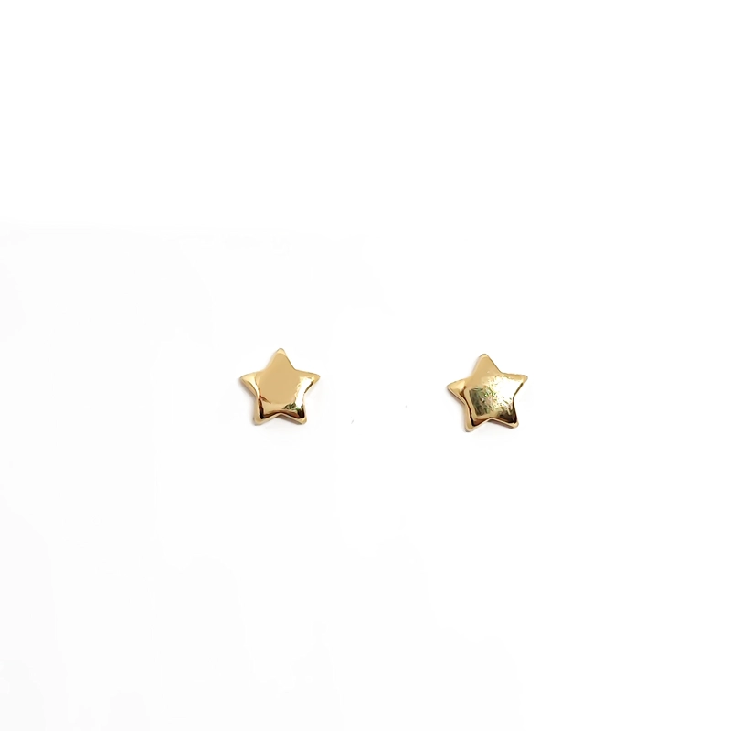 AROS ANDREA COGGIOLA JOYAS ESTRELLA 6MM ENCHAPADO ORO 18K - 2