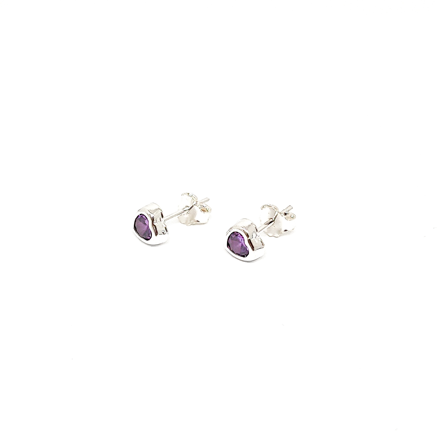 AROS ANDREA COGGIOLA JOYAS PUNTO DE LUZ REDONDOS CIRCÓN 5MM PLATA FINA 925 - 2