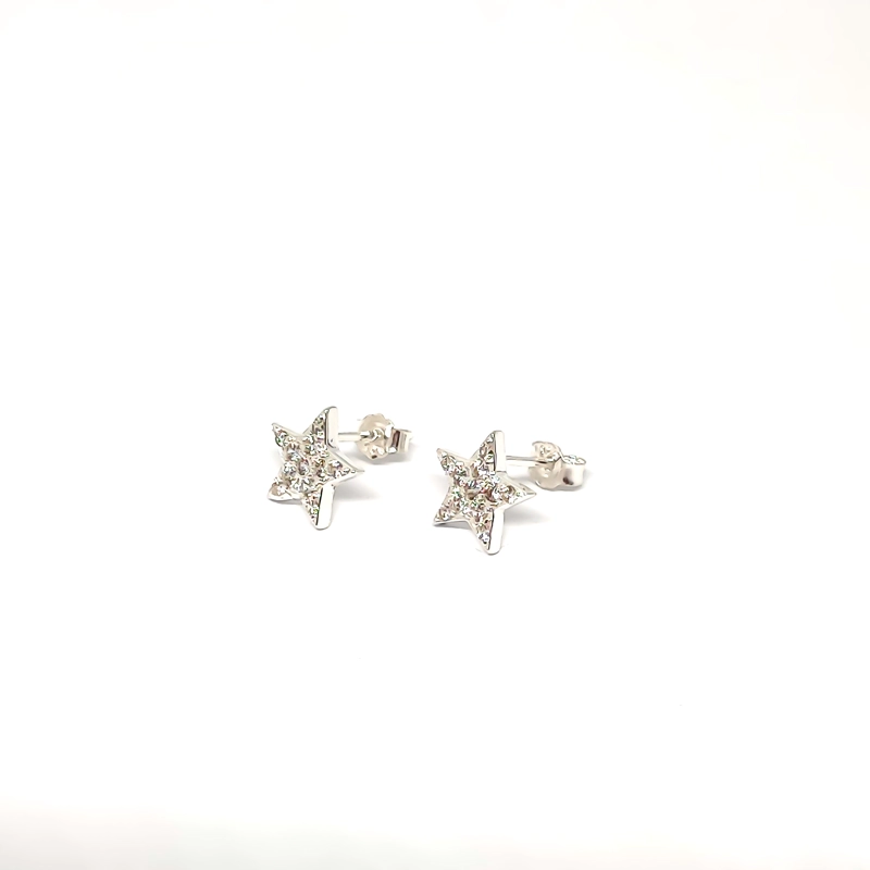 AROS ANDREA COGGIOLA JOYAS ESTRELLAS CIRCONES 9MM PLATA FINA 925 - 2