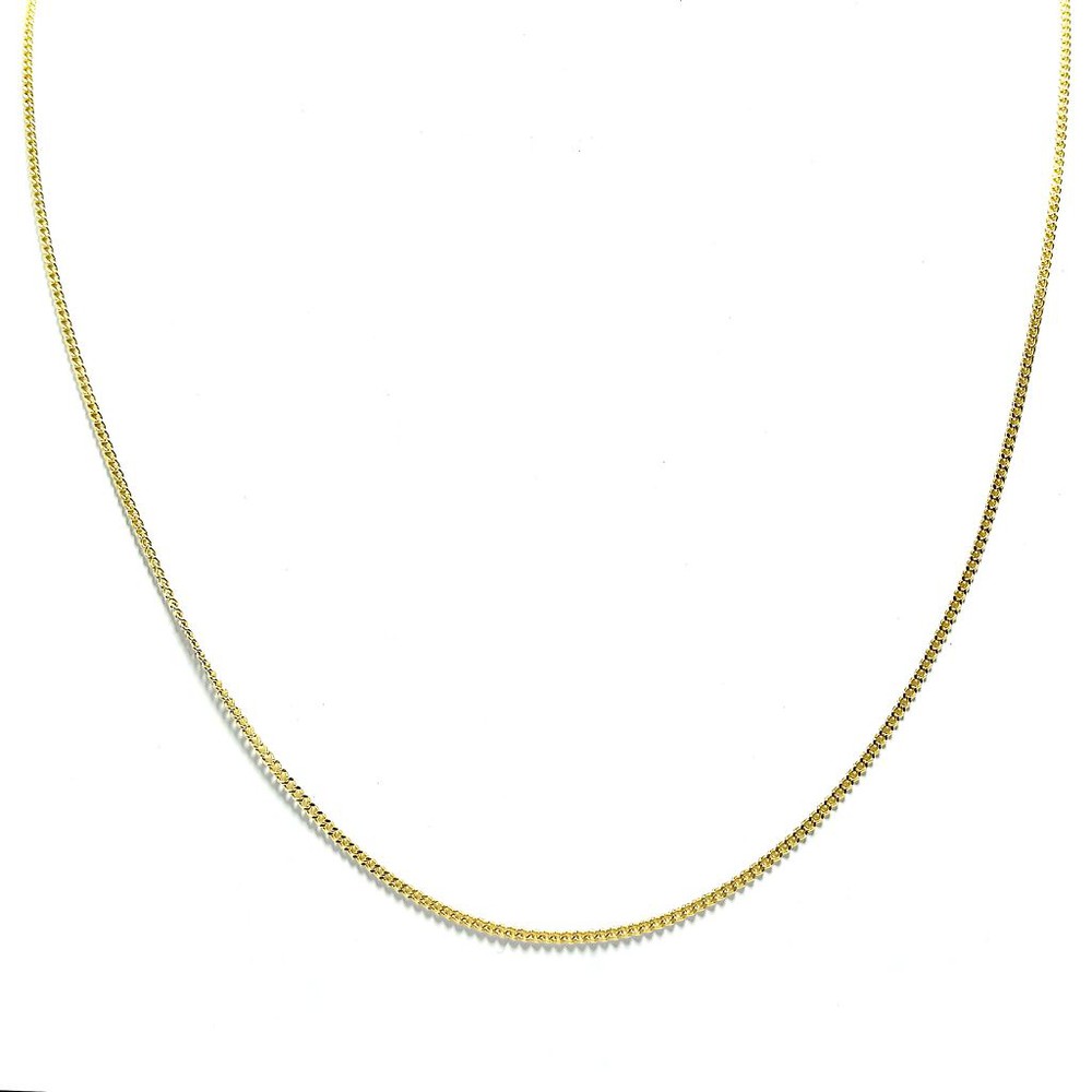 CADENA GRUMET 60CM ENCHAPADO ORO 18K - 1