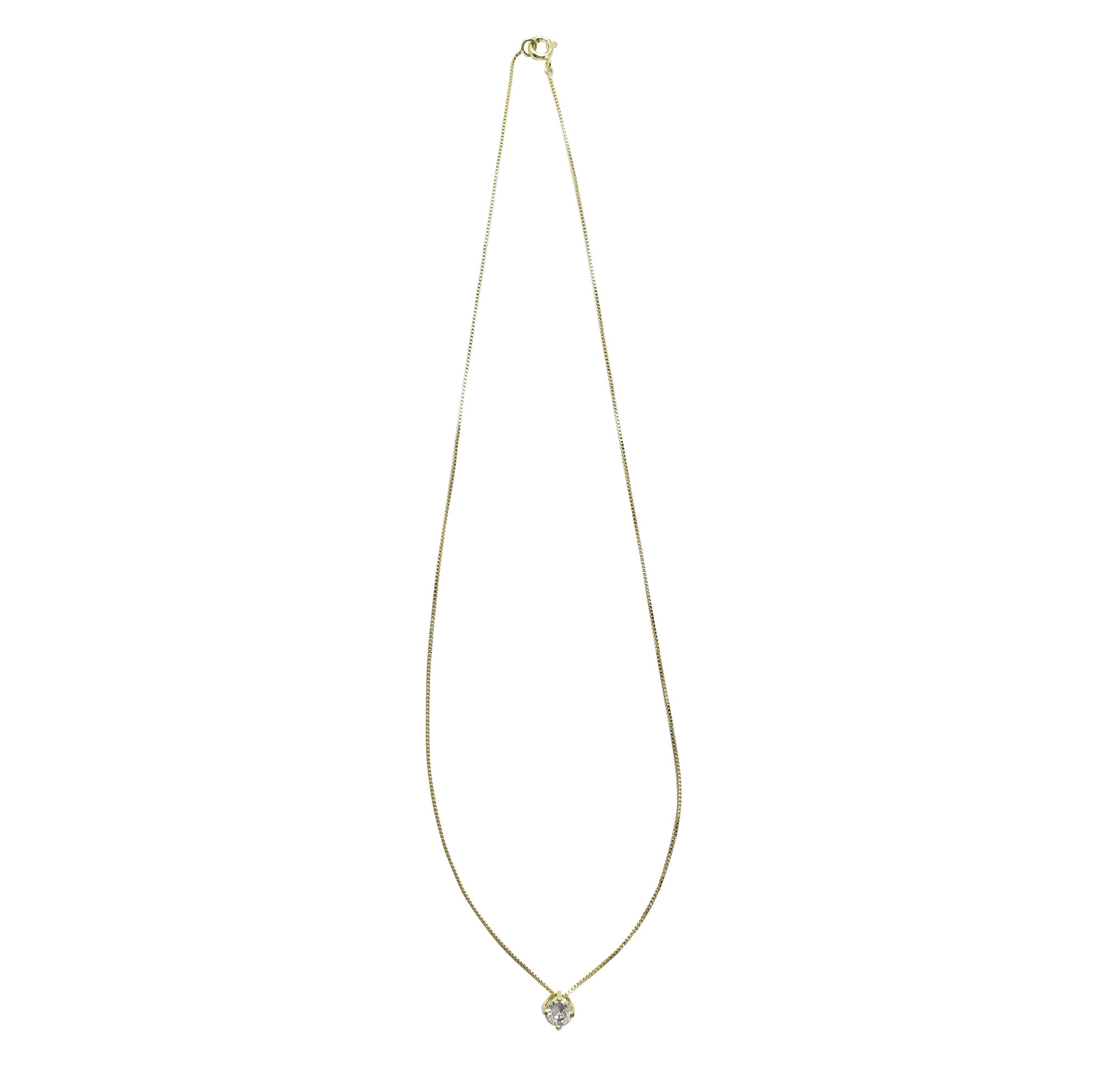 COLLAR ANDREA COGGIOLA JOYAS ENCHAPADO ORO 18K PUNTO DE LUZ 5MM - 2