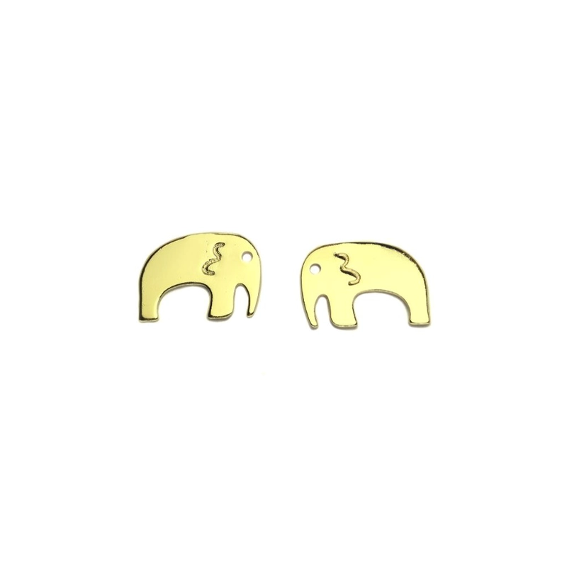 AROS ANDREA COGGIOLA JOYAS ELEFANTE LÁMINA ENCHAPADO ORO 18K - 1