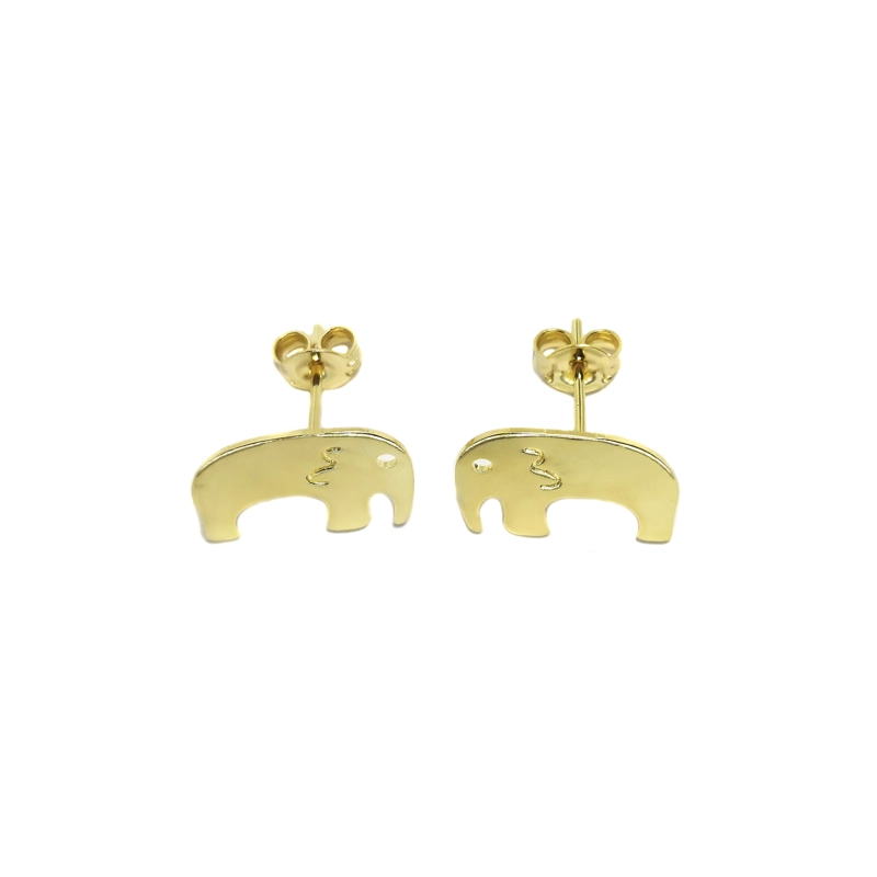 AROS ANDREA COGGIOLA JOYAS ELEFANTE LÁMINA ENCHAPADO ORO 18K - 2