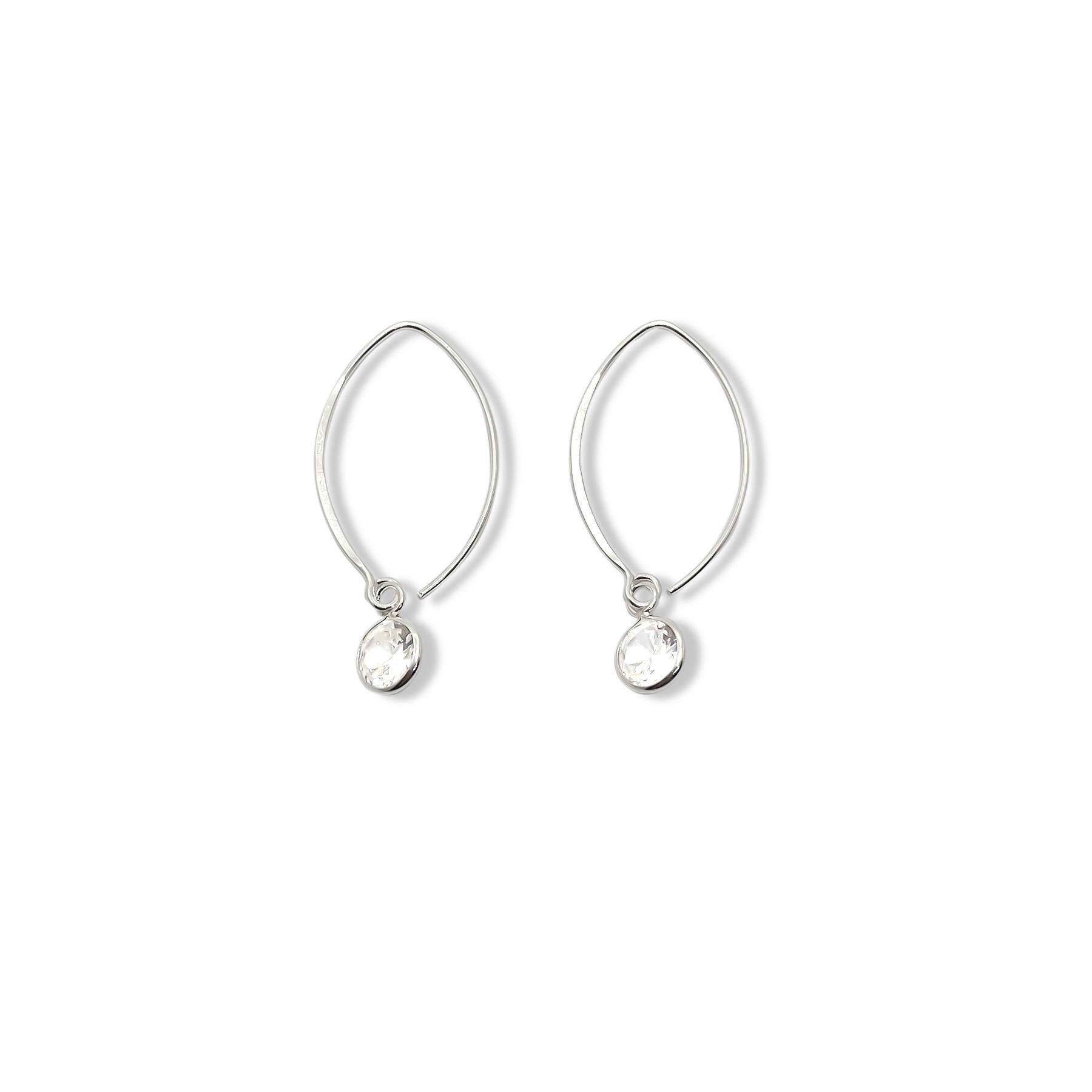 AROS ANDREA COGGIOLA JOYAS CIRCÓN REDONDO GANCHO GRANDE PLATA FINA 925 - 1