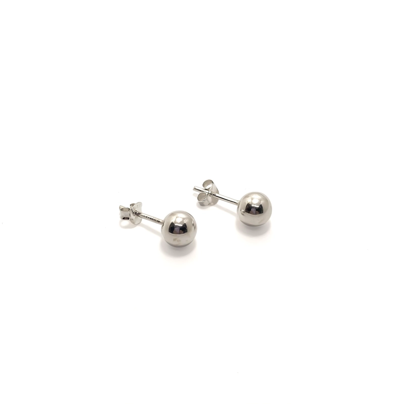 AROS ANDREA COGGIOLA JOYAS BOLA 7MM PLATA FINA 925 - 1