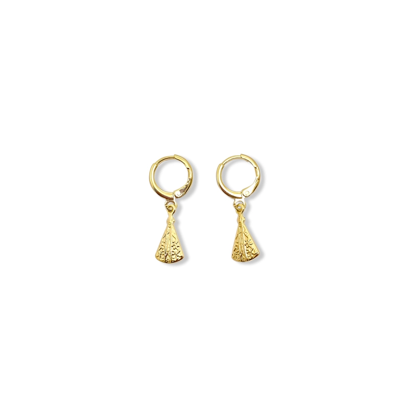 AROS ANDREA COGGIOLA JOYAS ARGOLLA 11MM VIRGEN NUESTRA SEÑORA DE LA CANDELARIA ENCHAPADO ORO 18K - 1