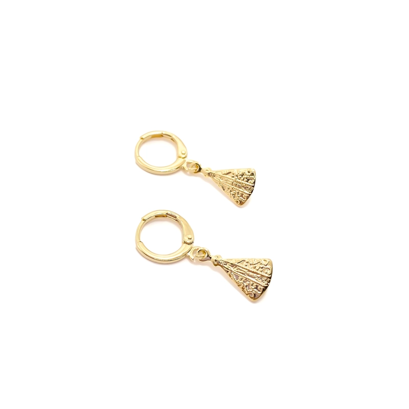 AROS ANDREA COGGIOLA JOYAS ARGOLLA 11MM VIRGEN NUESTRA SEÑORA DE LA CANDELARIA ENCHAPADO ORO 18K - 2