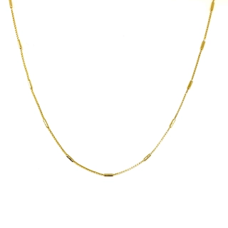COLLAR CHOKER ANASTACIA TUBOS ENCHAPADO ORO 18K - 1