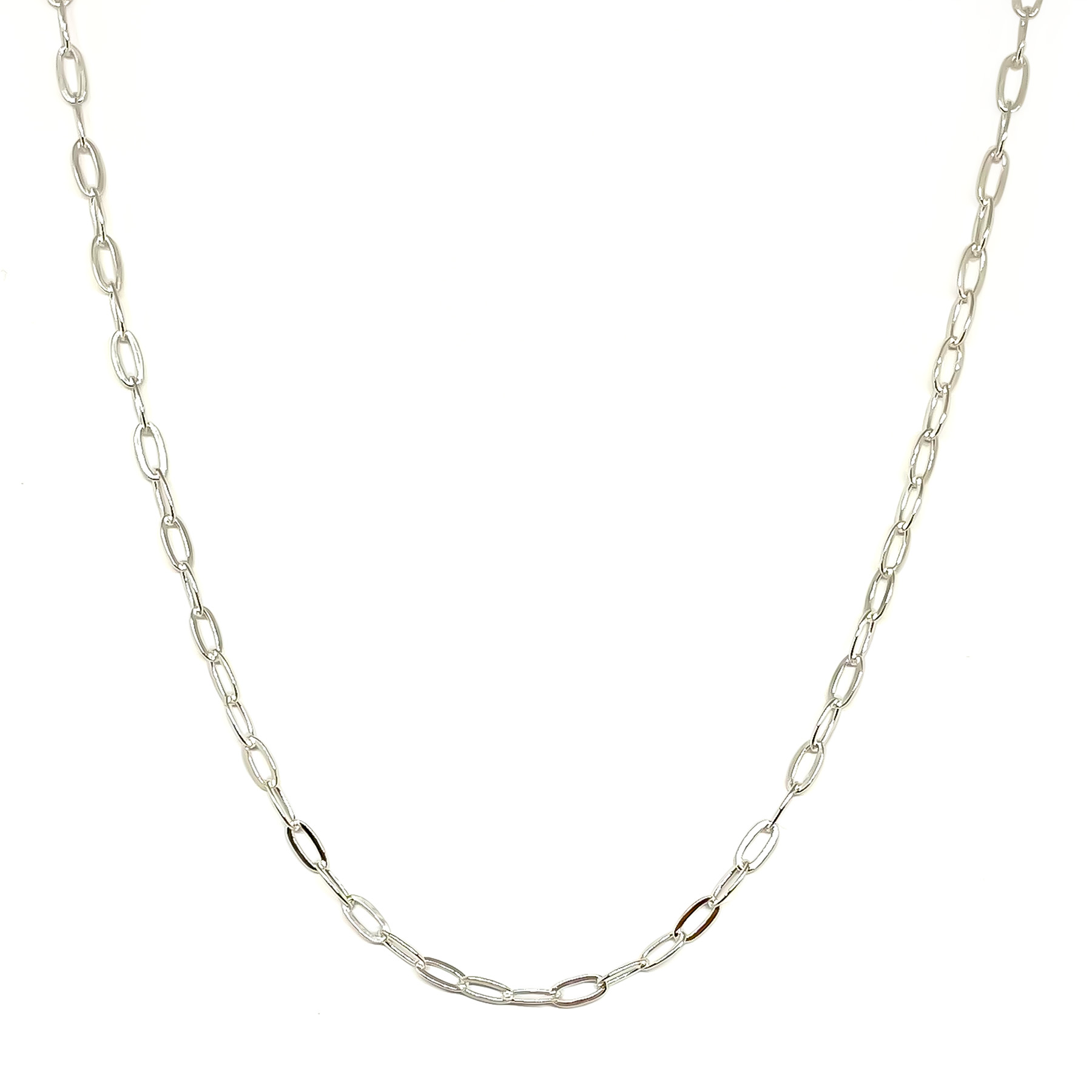 CADENA ANDREA COGGIOLA JOYAS PLATA FINA 925 50CM ESLABÓN ALARGADO 6X3MM - 1