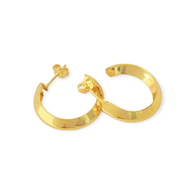 AROS ANDREA COGGIOLA JOYAS ARGOLLA 22MM ENCHAPADO ORO 18K - 3