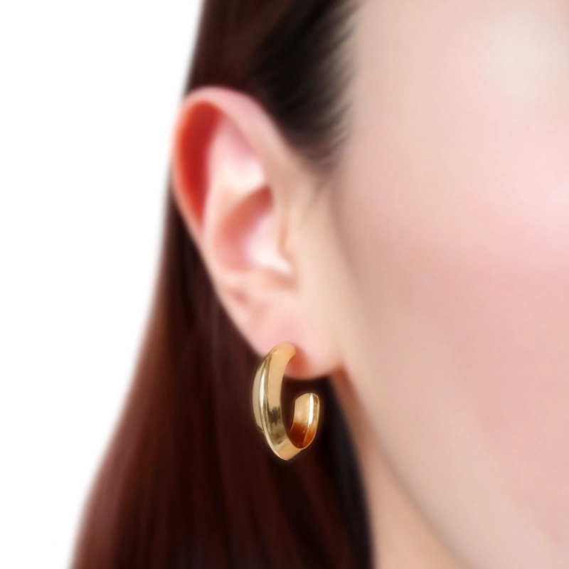 AROS ANDREA COGGIOLA JOYAS ARGOLLA 22MM ENCHAPADO ORO 18K - 4