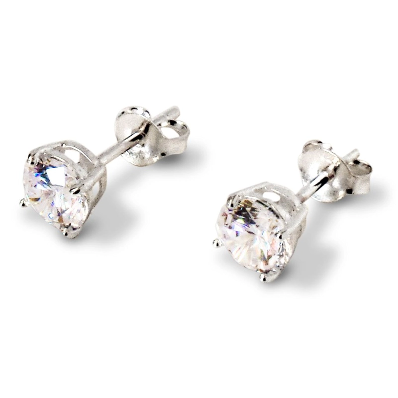 AROS ANDREA COGGIOLA JOYAS CIRCÓN SOLITARIO 6MM PLATA FINA 925 - 1