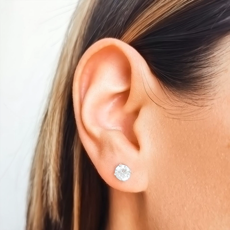 AROS ANDREA COGGIOLA JOYAS CIRCÓN SOLITARIO 6MM PLATA FINA 925 - 2