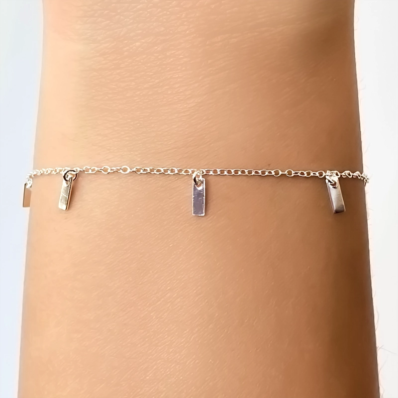 PULSERA ANDREA COGGIOLA JOYAS SOFIA PLATA FINA 925 - 3