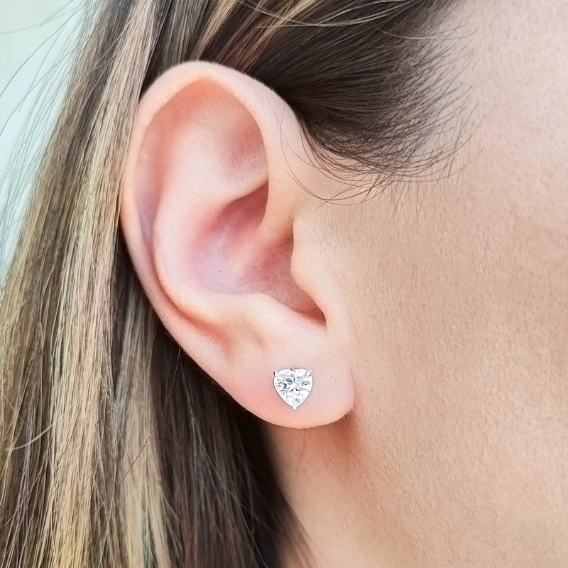 AROS ANDREA COGGIOLA JOYAS CORAZÓN CIRCÓN PLATA FINA 925 - 3