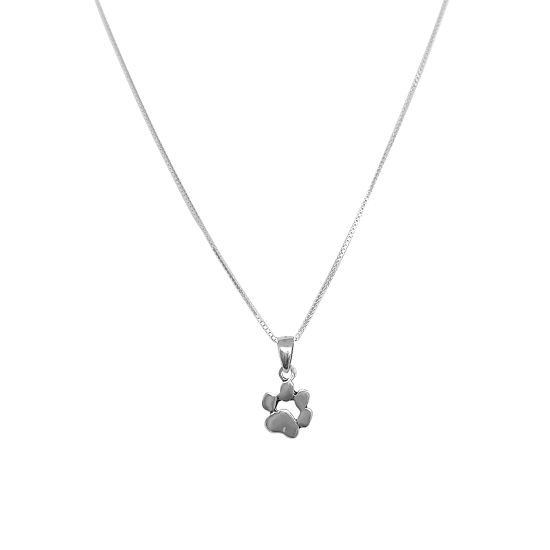 COLLAR ANDREA COGGIOLA JOYAS PLATA FINA 925 HUELLA PERRO - 1