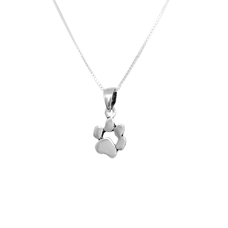 COLLAR ANDREA COGGIOLA JOYAS PLATA FINA 925 HUELLA PERRO - 2