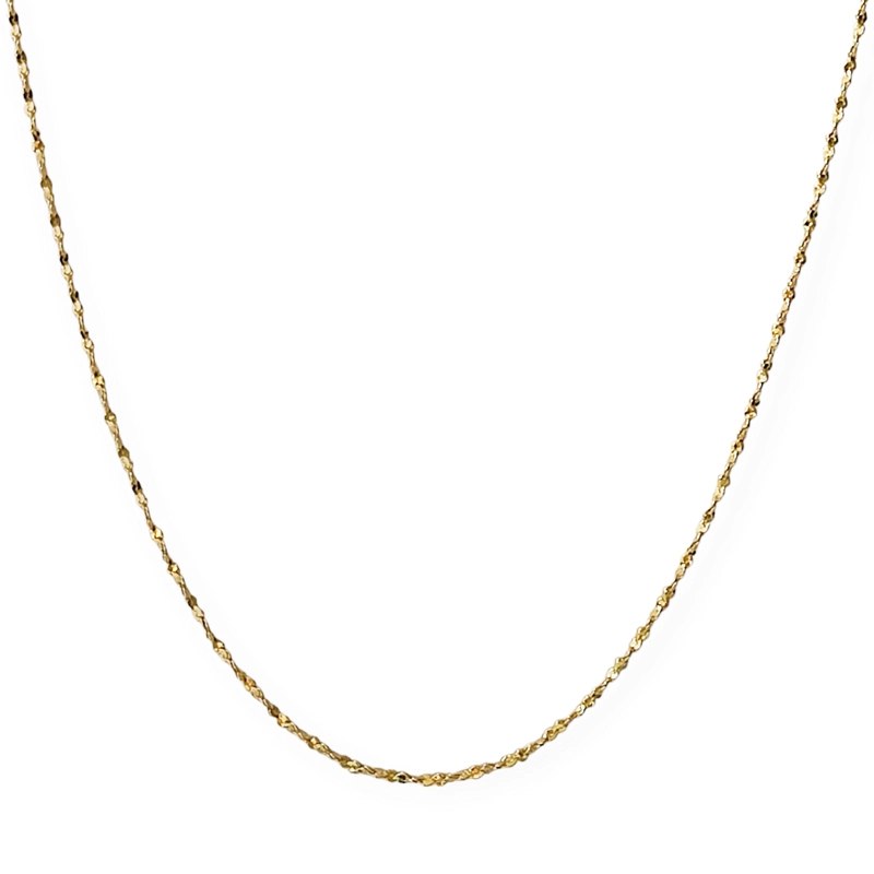 CADENA ANDREA COGGIOLA JOYAS ENCHAPADO ORO 18K ENROSCADA - 1