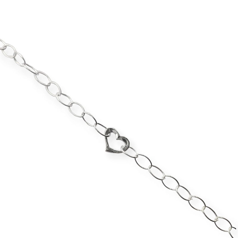 PULSERA ANDREA COGGIOLA JOYAS ROXANA CORAZÓN PLATA FINA 925 - 2