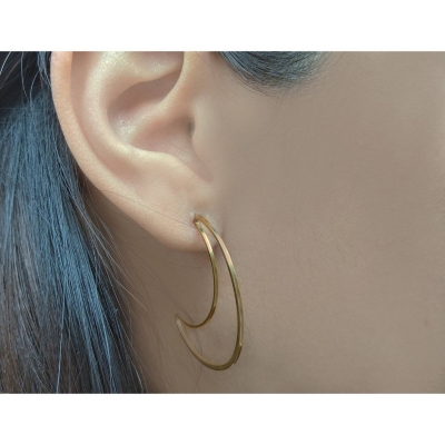 ARO ANDREA COGGIOLA JOYAS ARGOLLA LUNA CRECIENTE ENCHAPADO ORO 18K - 3