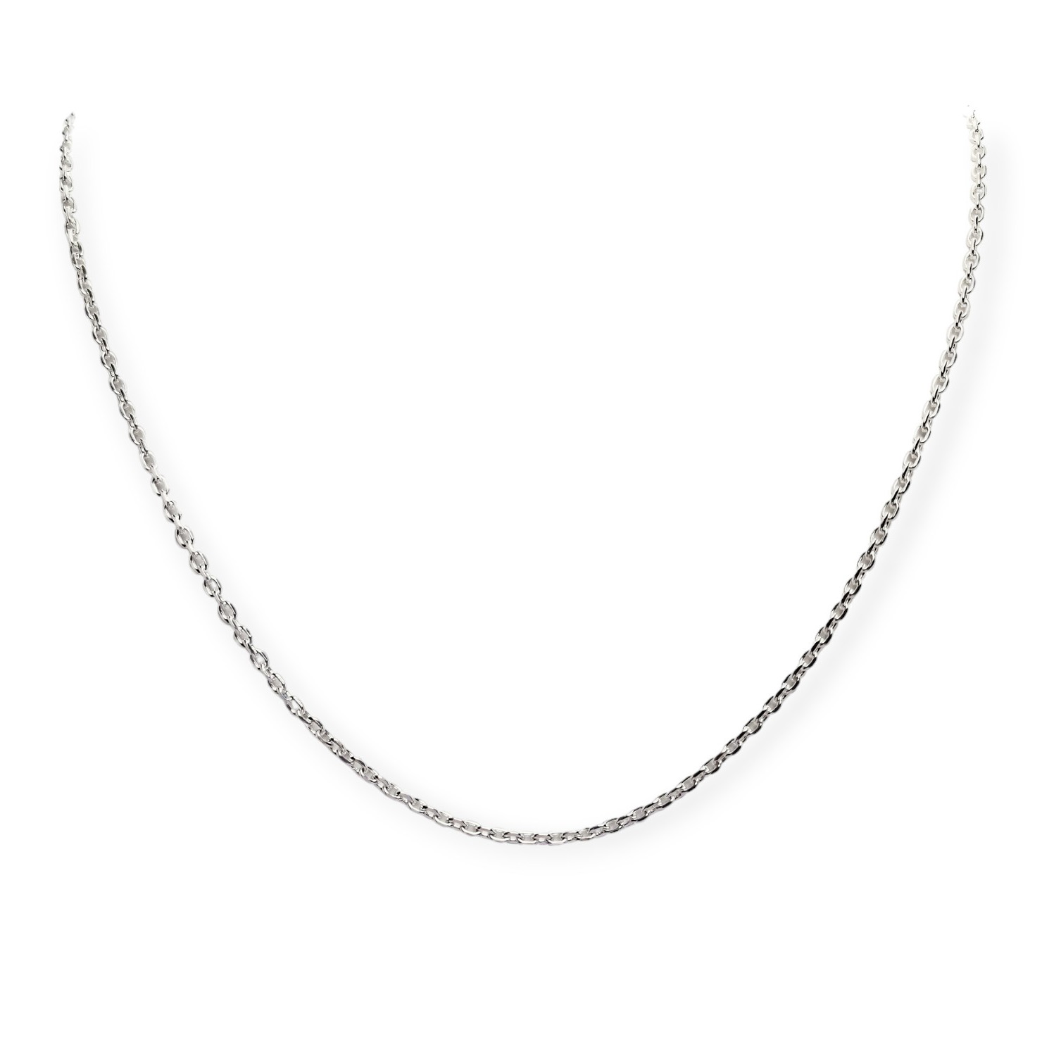 CADENA ANDREA COGGIOLA JOYAS PLATA FINA 925 ESLABÓN HOMBRE 70CM - 1