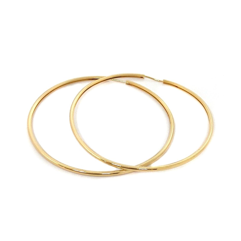 AROS ANDREA COGGIOLA JOYAS ARGOLLAS 57MM ENCHAPADO ORO 18K - 2
