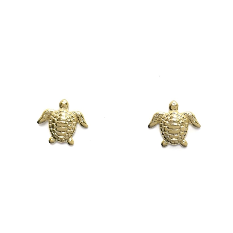 AROS ANDREA COGGIOLA JOYAS TORTUGA 9MM ENCHAPADO ORO 18K - 1