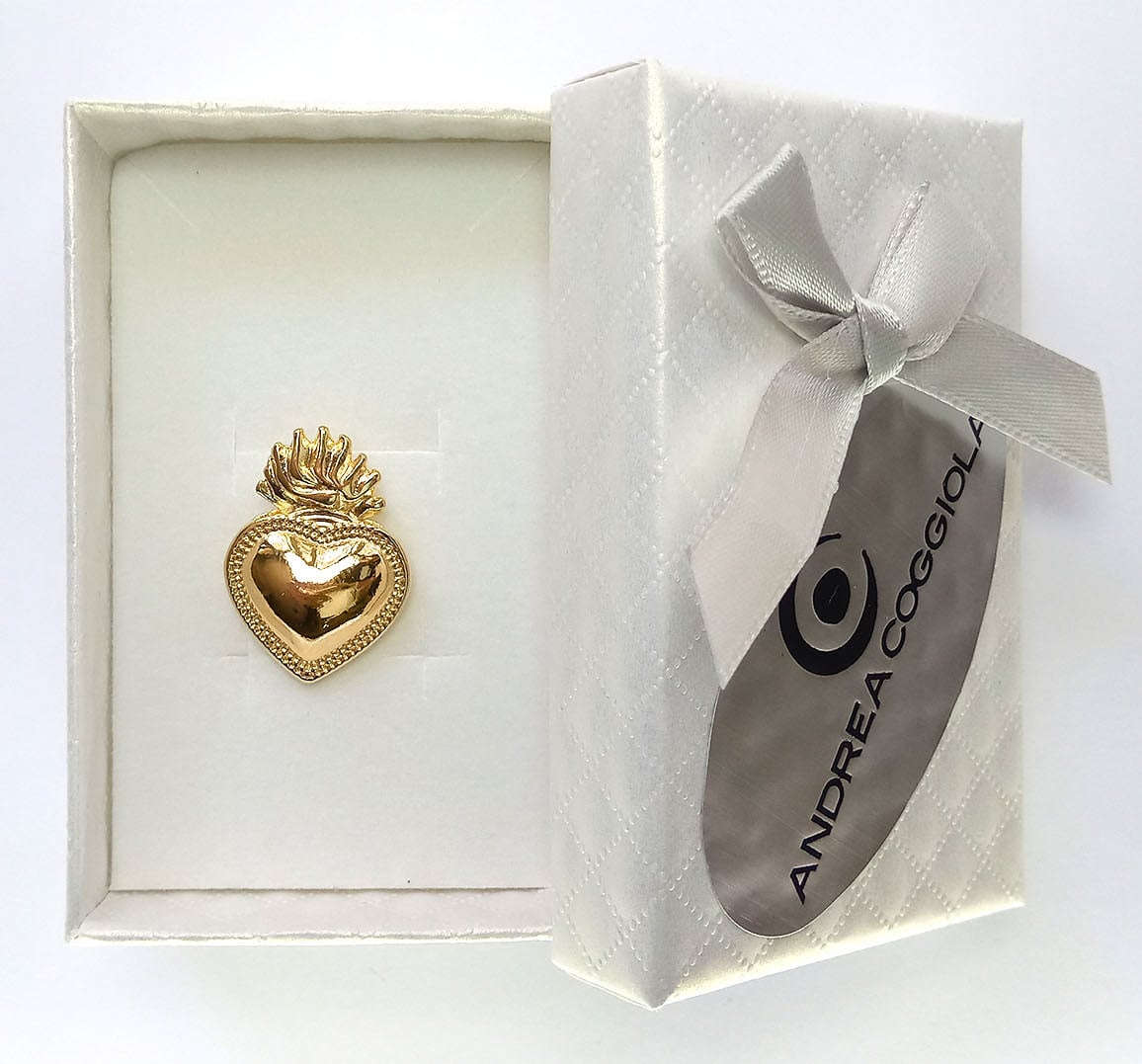 COLGANTE CORAZON DETENTE ENCHAPADO ORO 18K - 2