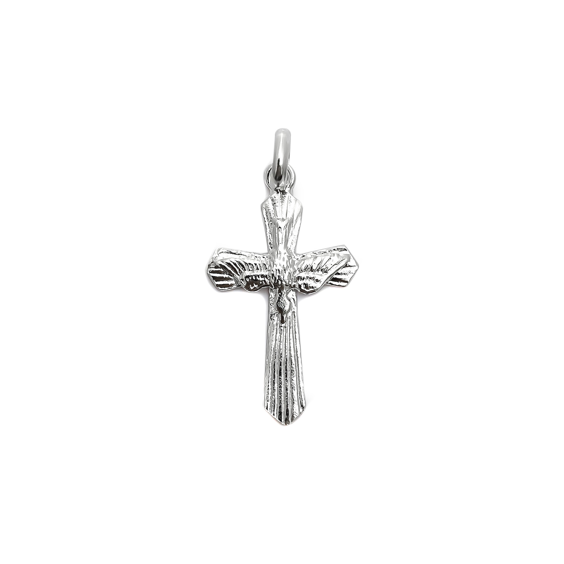 COLGANTE CRUZ ESPIRITU SANTO PLATA FINA 925 - 1