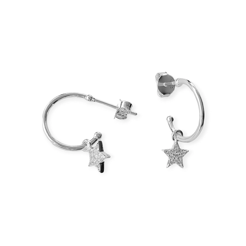 AROS ANDREA COGGIOLA JOYAS ARGOLLA ESTRELLA CIRCÓN COLGANTE PLATA FINA 925 - 3