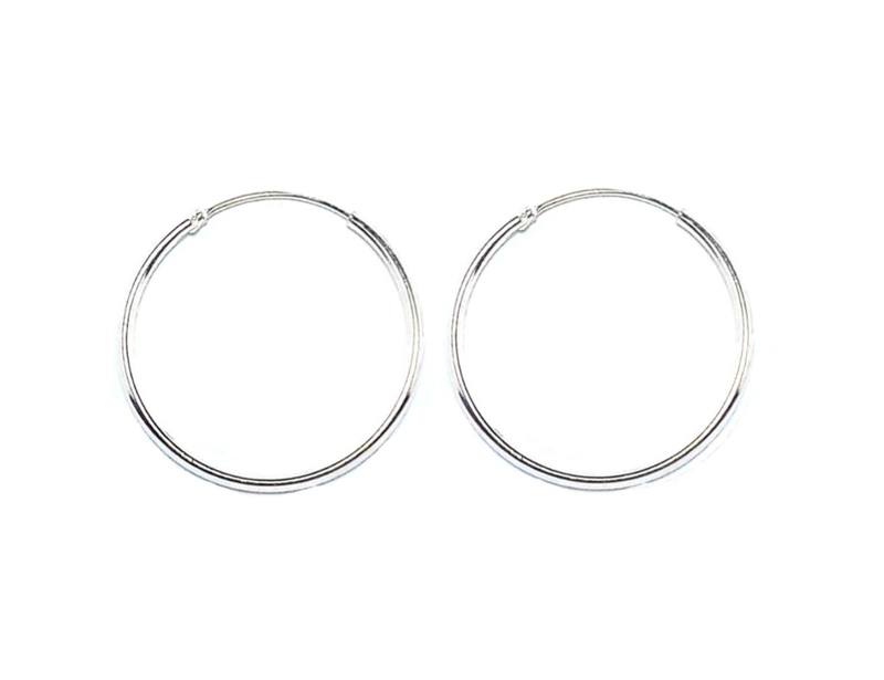 AROS ANDREA COGGIOLA JOYAS ARGOLLA 25MM PLATA FINA 925 - 1