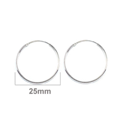 AROS ANDREA COGGIOLA JOYAS ARGOLLA 25MM PLATA FINA 925 - 2