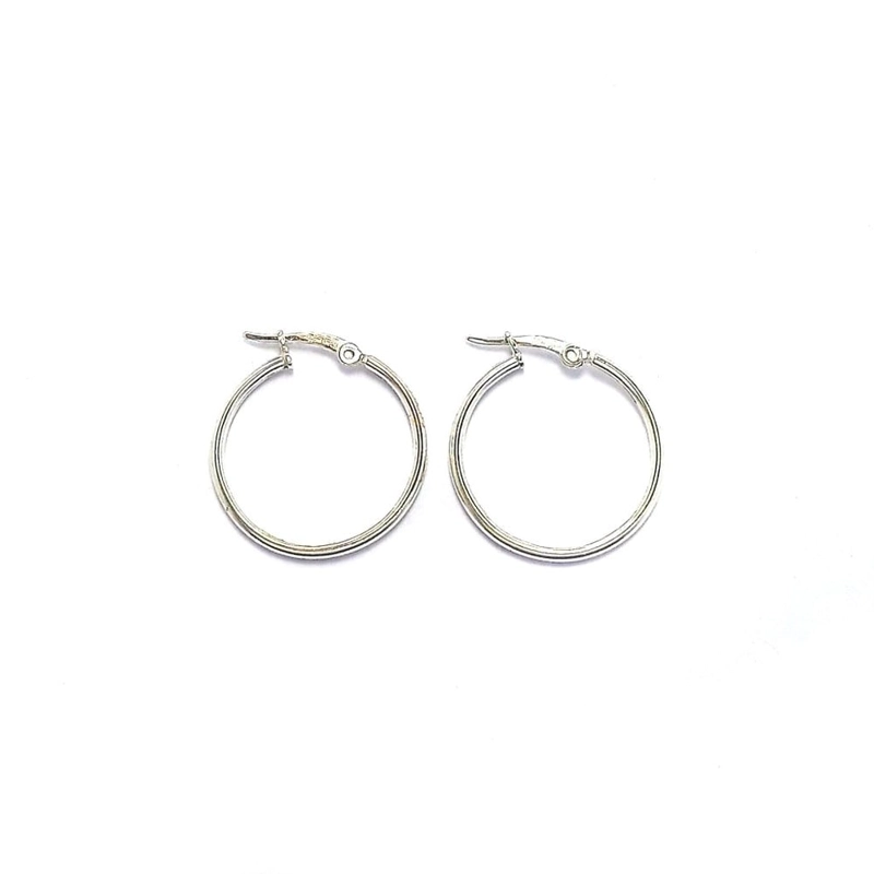 AROS ANDREA COGGIOLA JOYAS ARGOLLA BROCHE 20MM PLATA FINA 925 - 1