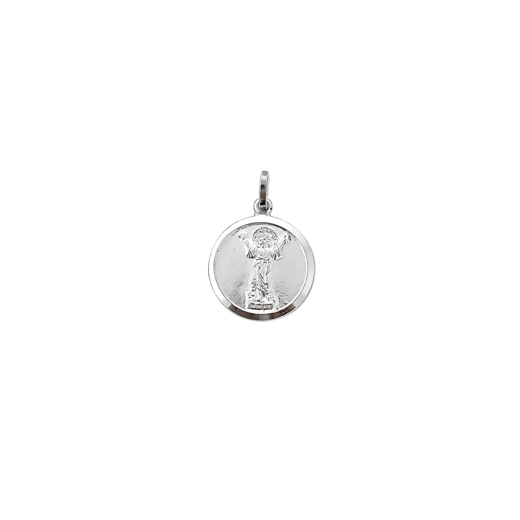 COLGANTE MEDALLA DIVINO NIÑO 16MM PLATA FINA 925 - 1