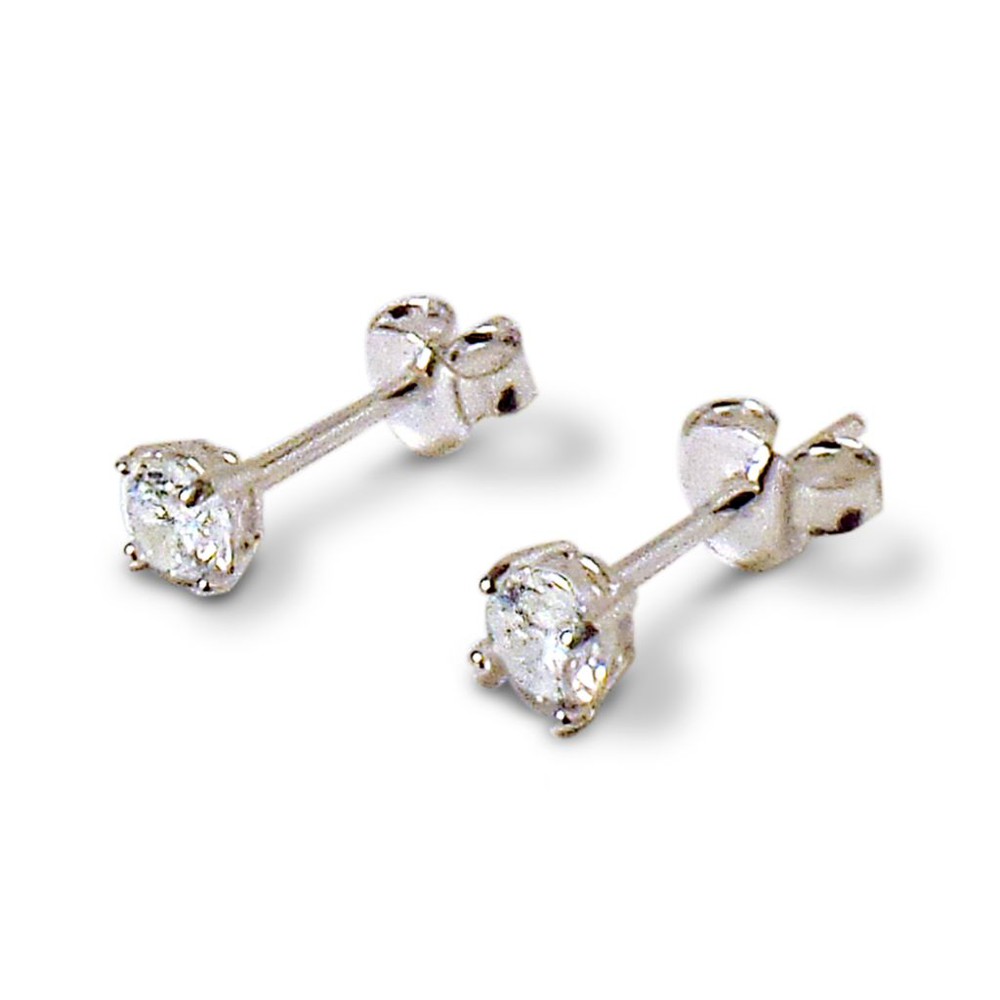 AROS ANDREA COGGIOLA JOYAS CIRCÓN BLANCO GRIFAS 4MM PLATA FINA 925 - 1