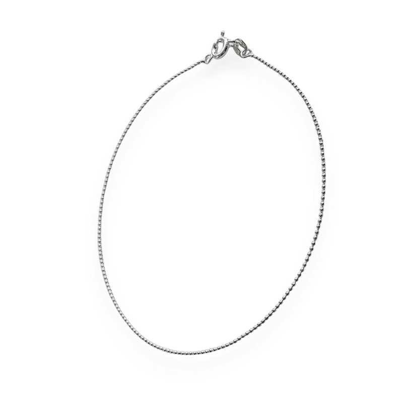 TOBILLERA ANDREA COGGIOLA JOYAS BOLITAS 24CM PLATA FINA 925 - 2
