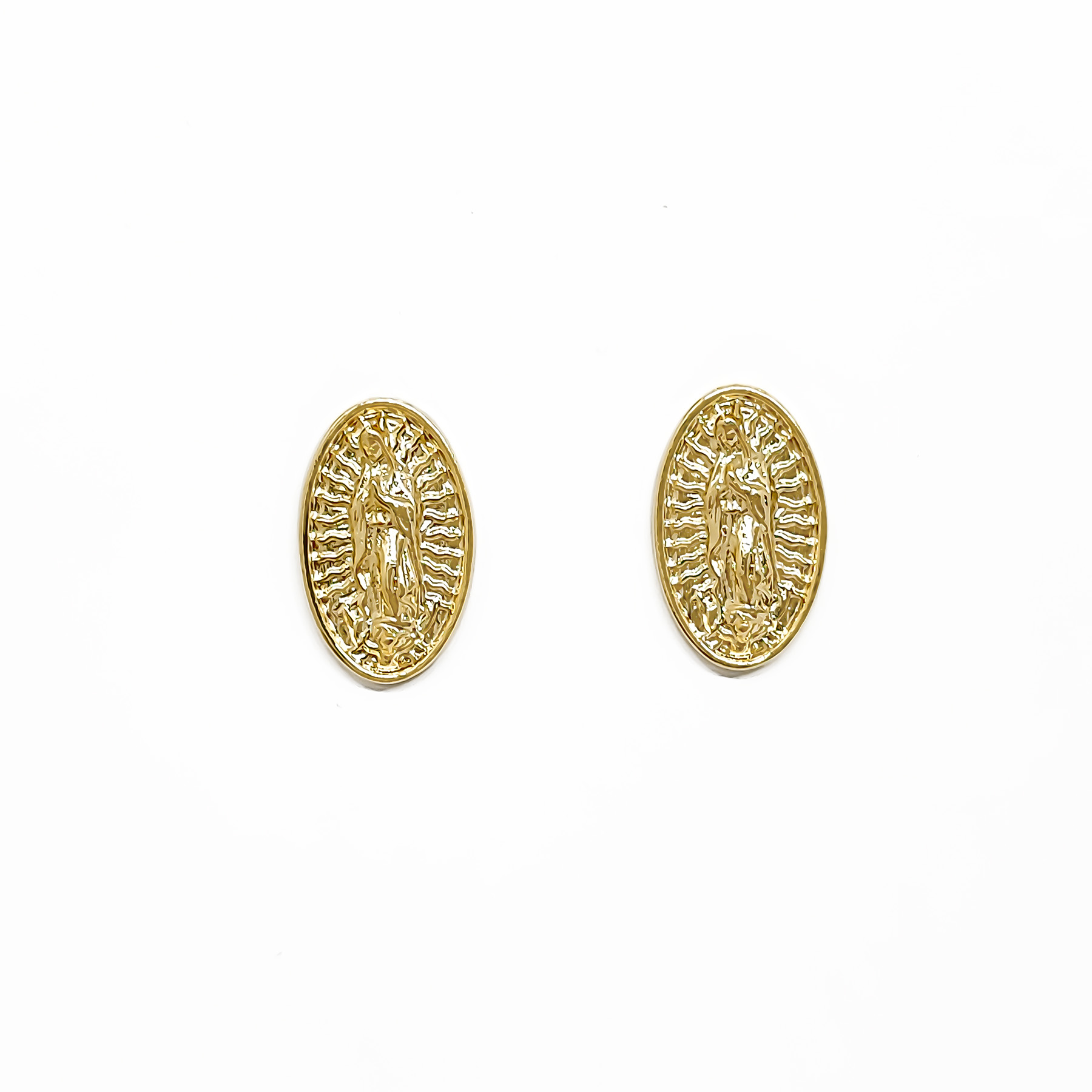 AROS ANDREA COGGIOLA JOYAS MEDALLA VIRGEN DE GUADALUPE ENCHAPADO ORO 18K - 1