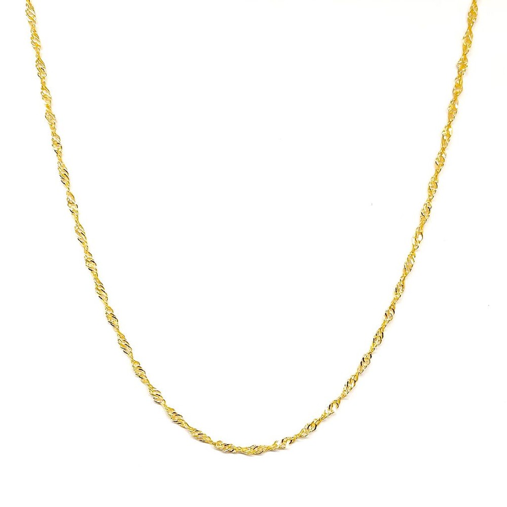 CADENA ANDREA COGGIOLA JOYAS ENCHAPADO ORO 18K SINGAPUR 45CM - 1