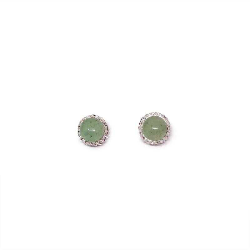 AROS ANDREA COGGIOLA JOYAS JADE CIRCONES 11MM PLATA FINA 925 - 2