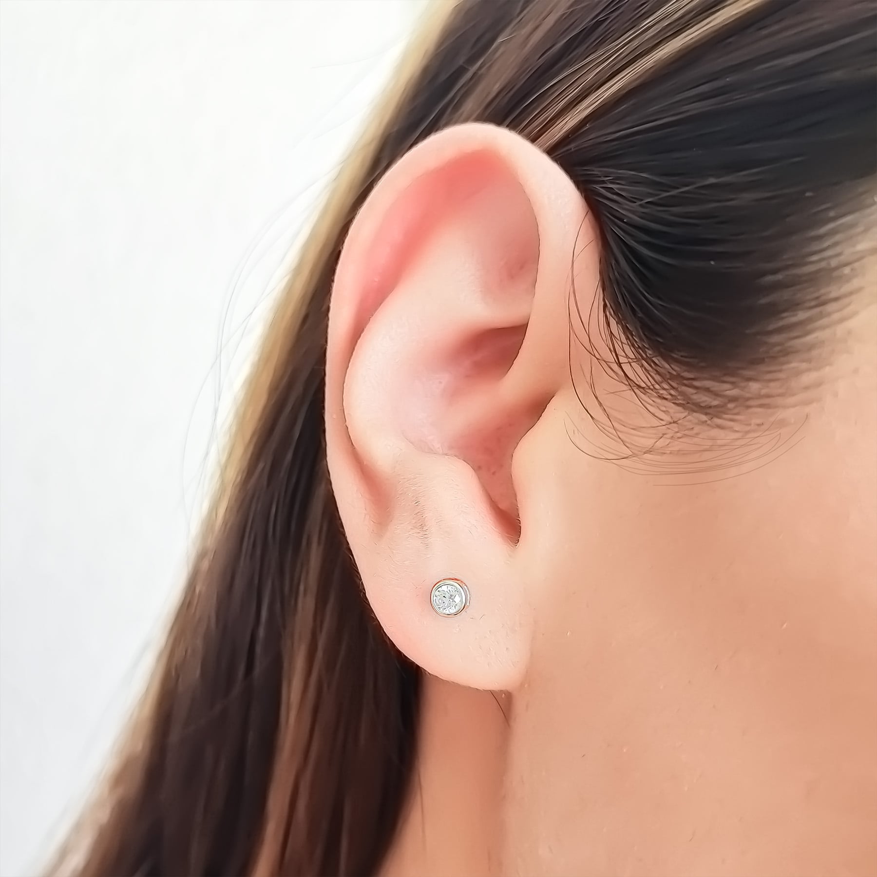 AROS ANDREA COGGIOLA JOYAS CIRCÓN SOLITARIO CANASTILLO 3MM PLATA FINA 925 - 2