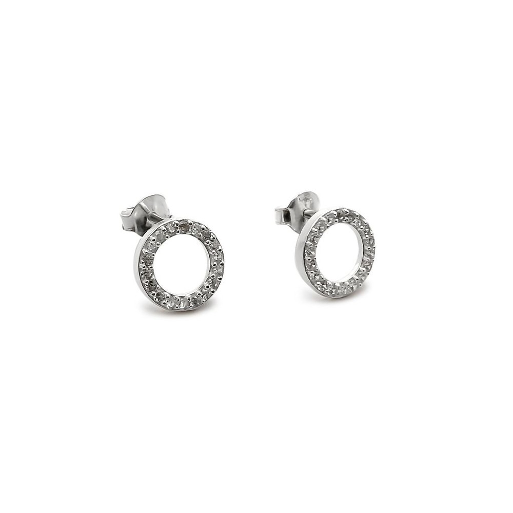 AROS ANDREA COGGIOLA JOYAS CIRCULO CIRCÓN 9MM PLATA FINA 925 - 2