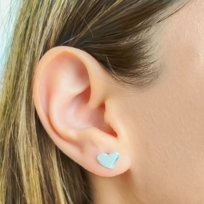 AROS ANDREA COGGIOLA JOYAS CORAZÓN TIERNO PLATA FINA 925 - 3