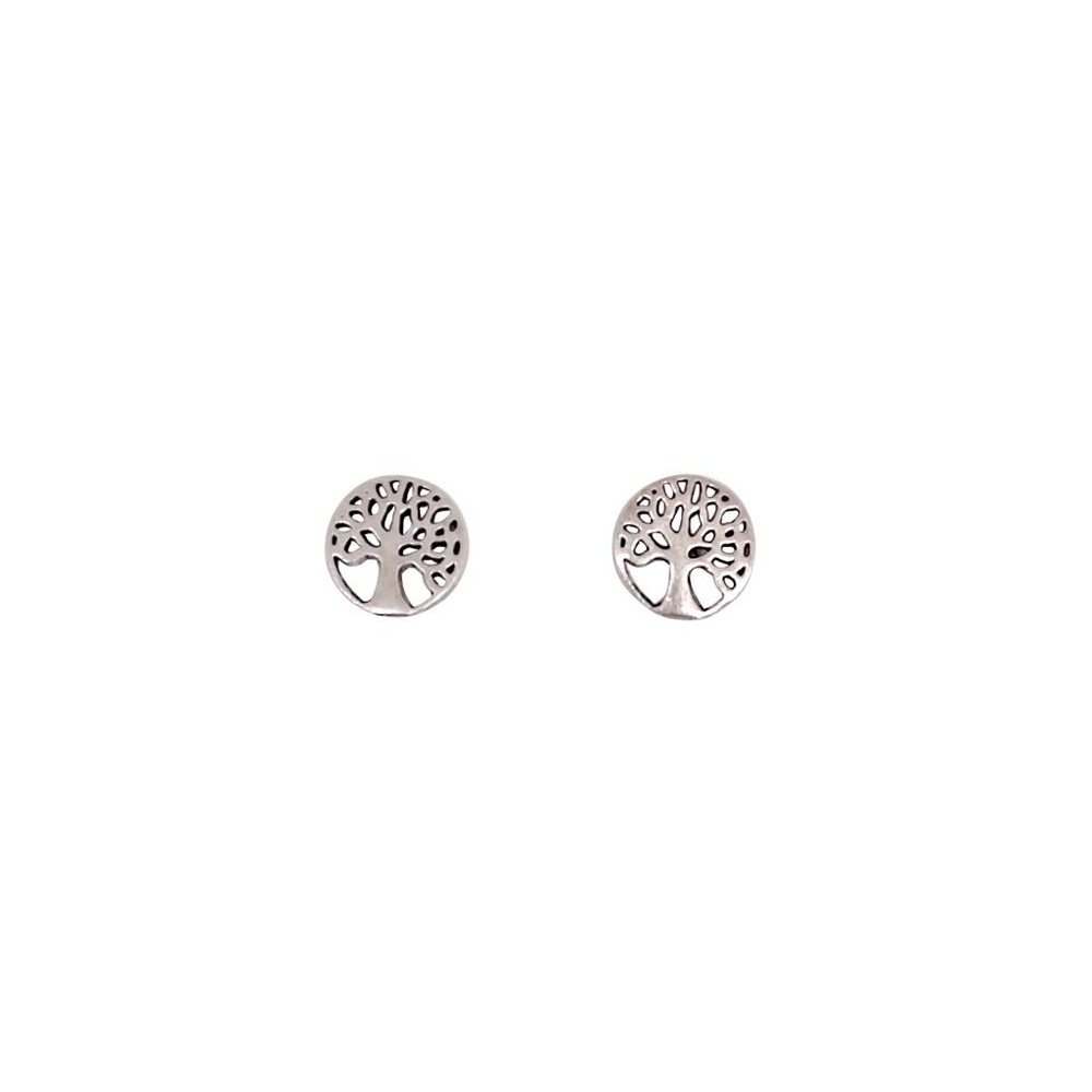 AROS ANDREA COGGIOLA JOYAS ÁRBOL DE LA VIDA MINI PLATA FINA 925 - 1