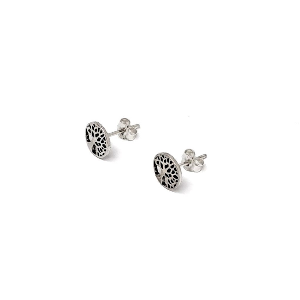 AROS ANDREA COGGIOLA JOYAS ÁRBOL DE LA VIDA MINI PLATA FINA 925 - 2