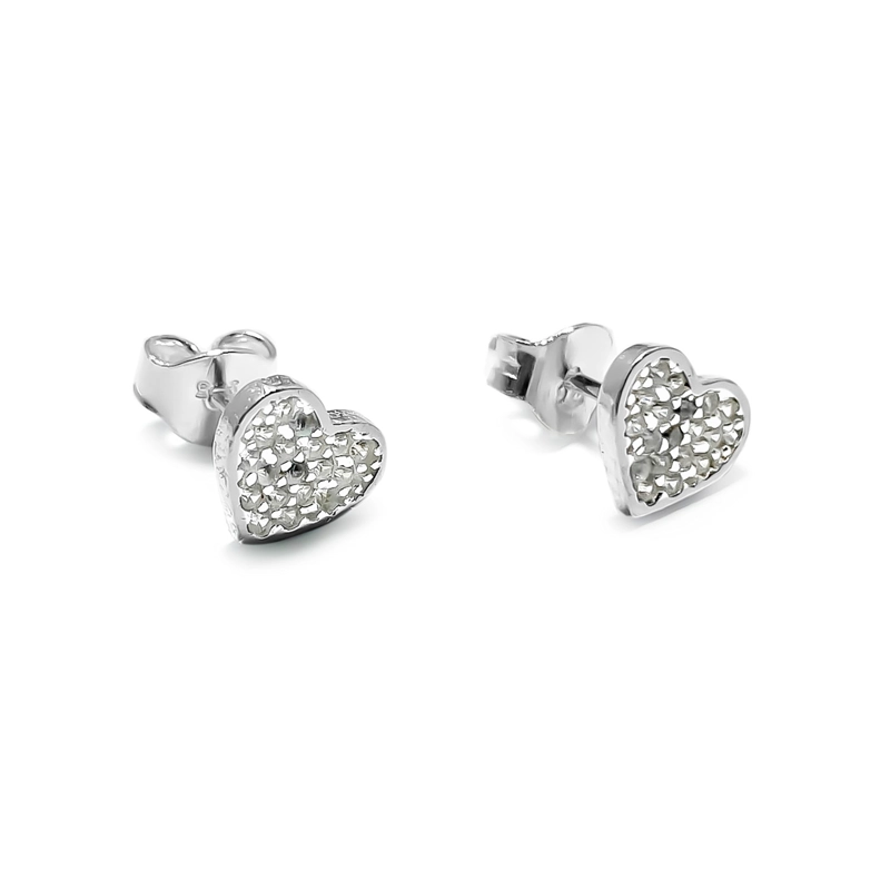 AROS ANDREA COGGIOLA JOYAS CORAZÓN CIRCÓN PLATA FINA 925 - 2