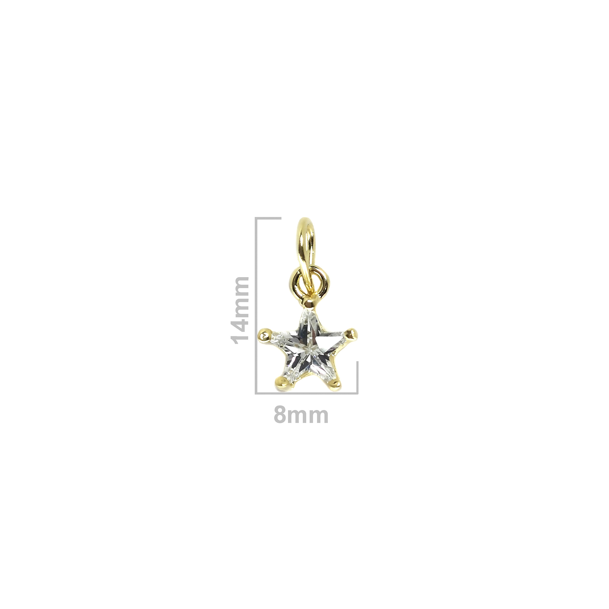 COLGANTE PUNTO DE LUZ ESTRELLA ENCHAPADO ORO 18K - 2