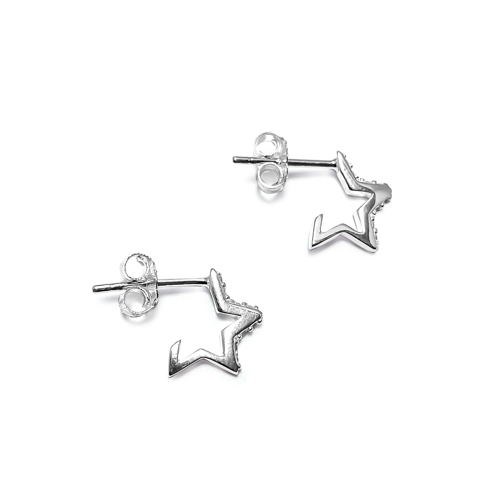AROS ANDREA COGGIOLA JOYAS ARGOLLA ESTRELLA CIRCÓN PLATA FINA 925 - 2